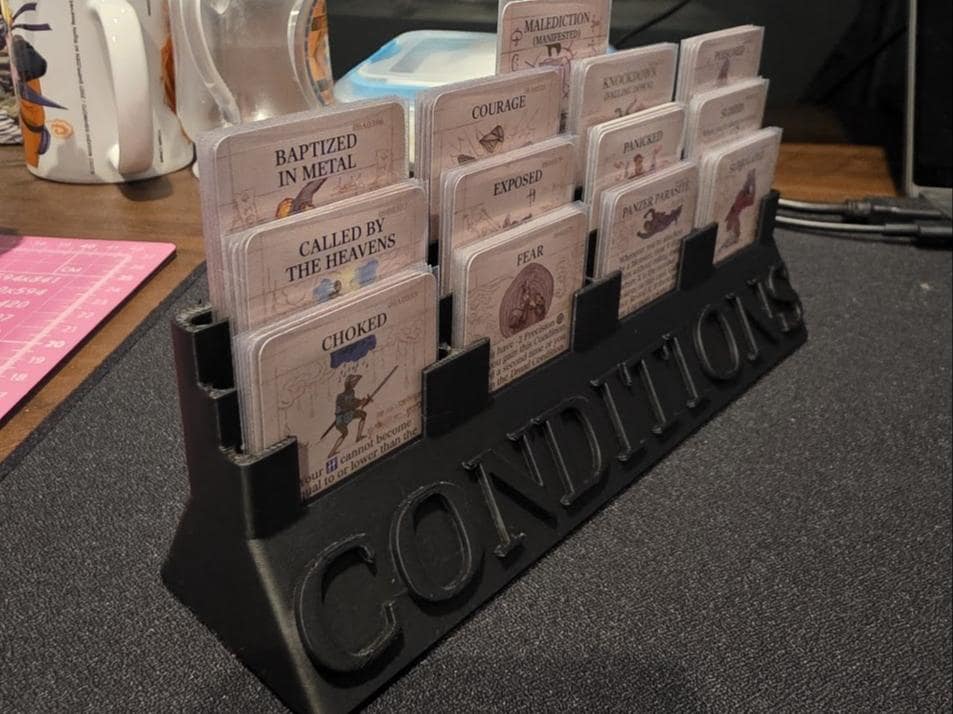 Kingdoms Forlorn Player Aids and Card Holders (etsy image id: 7260504925)