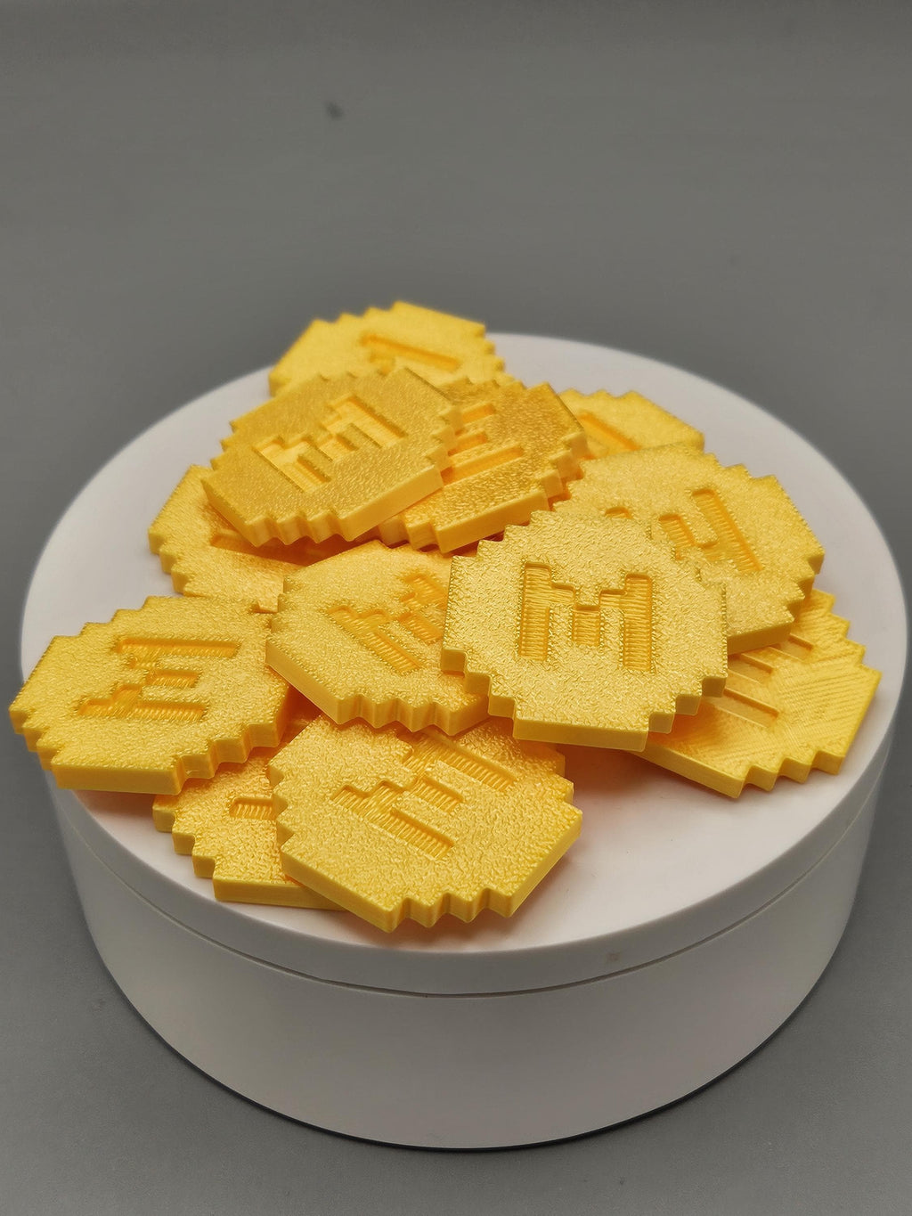Minecoins / Gold Party Favors & Game Counters (etsy image id: 7265966597)