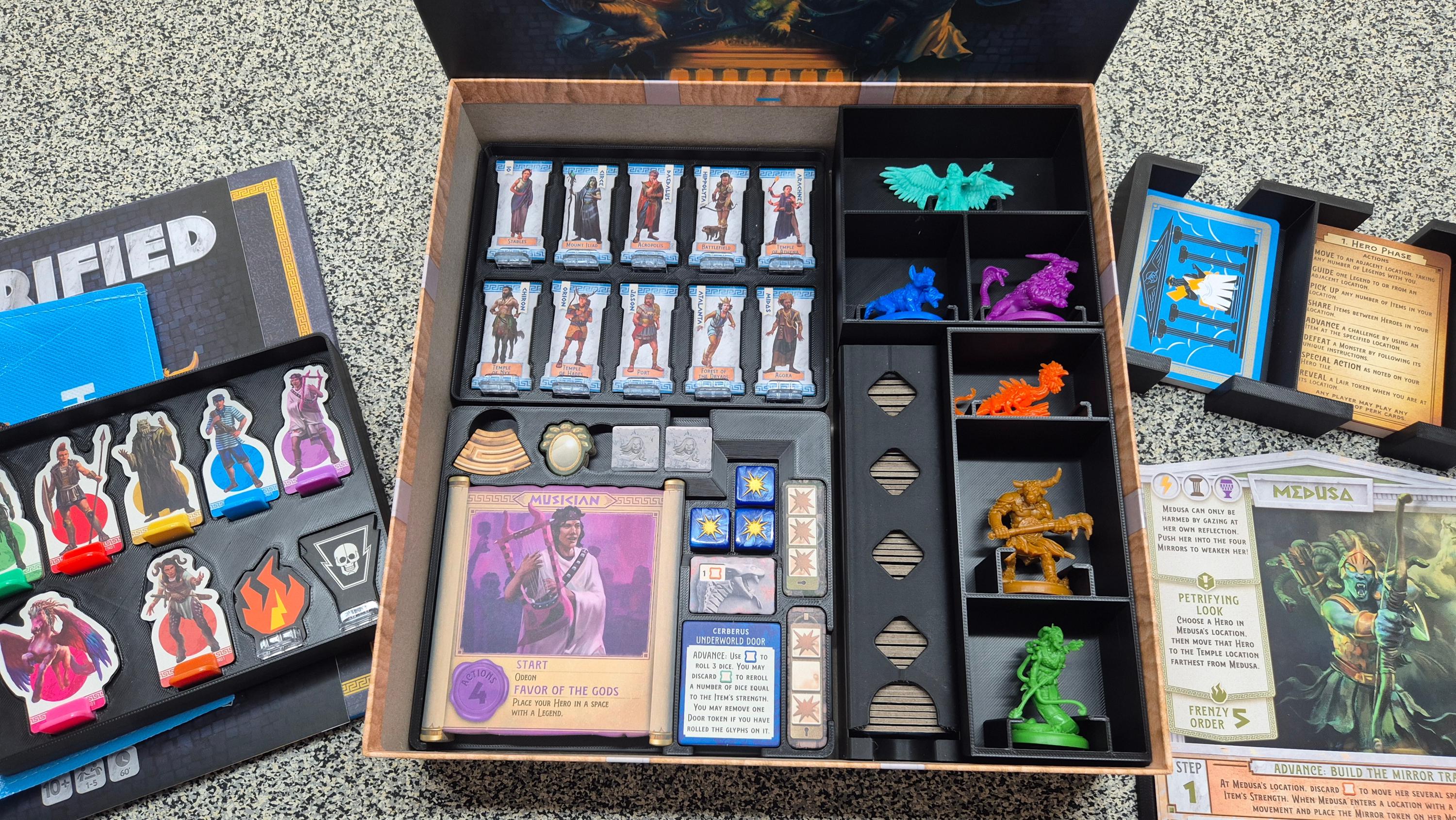Horrified Greek Monsters Board Game Organizer / Insert (etsy image id: 7330770830)