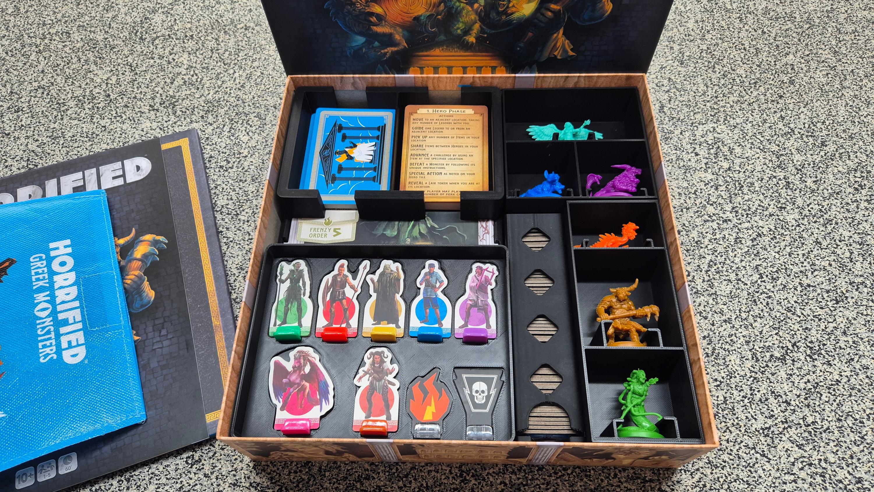 Horrified Greek Monsters Board Game Organizer / Insert (etsy image id: 7378715605)