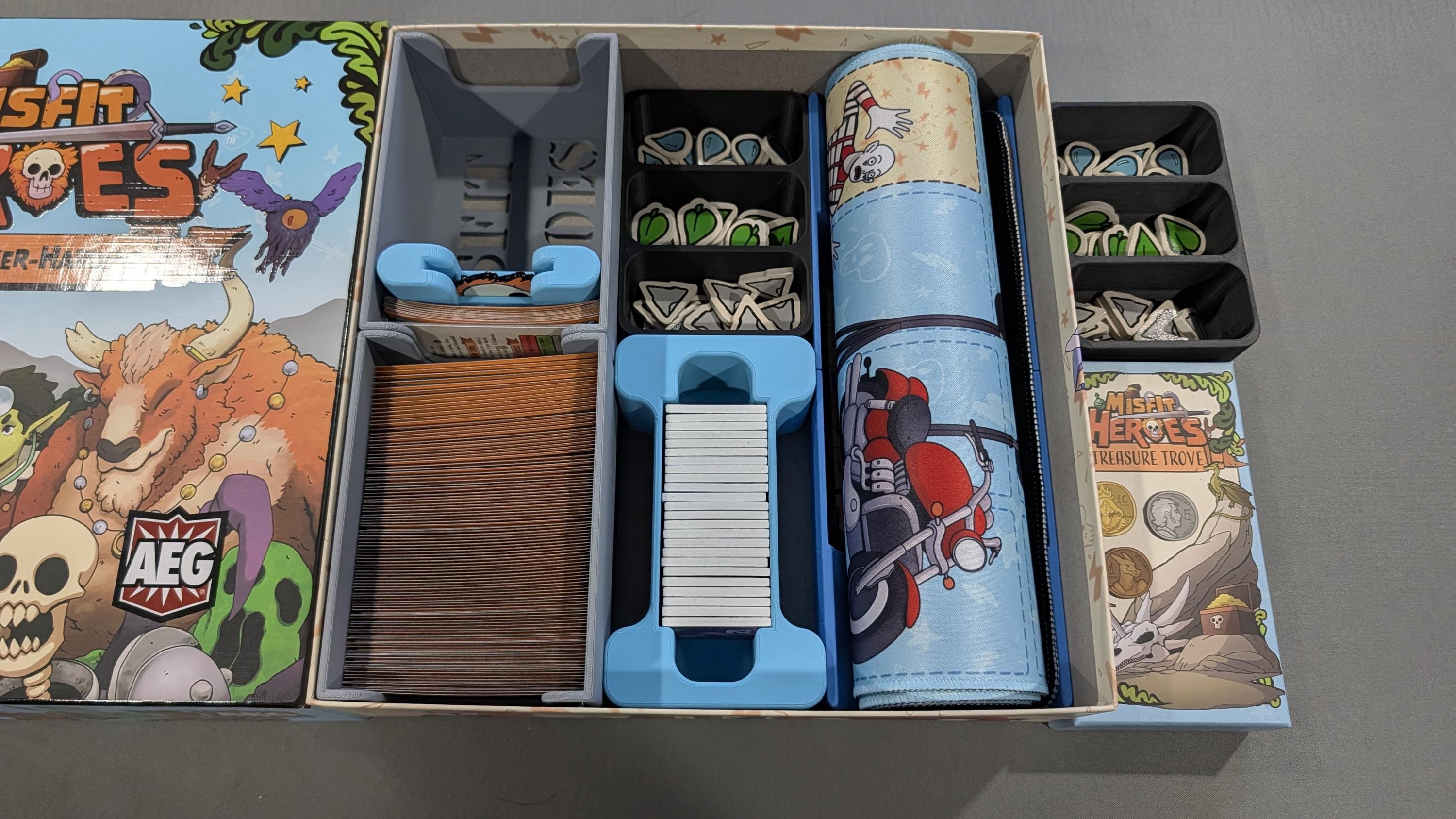 Misfit Heroes Board Game Organizer / Insert (etsy image id: 7655233134)