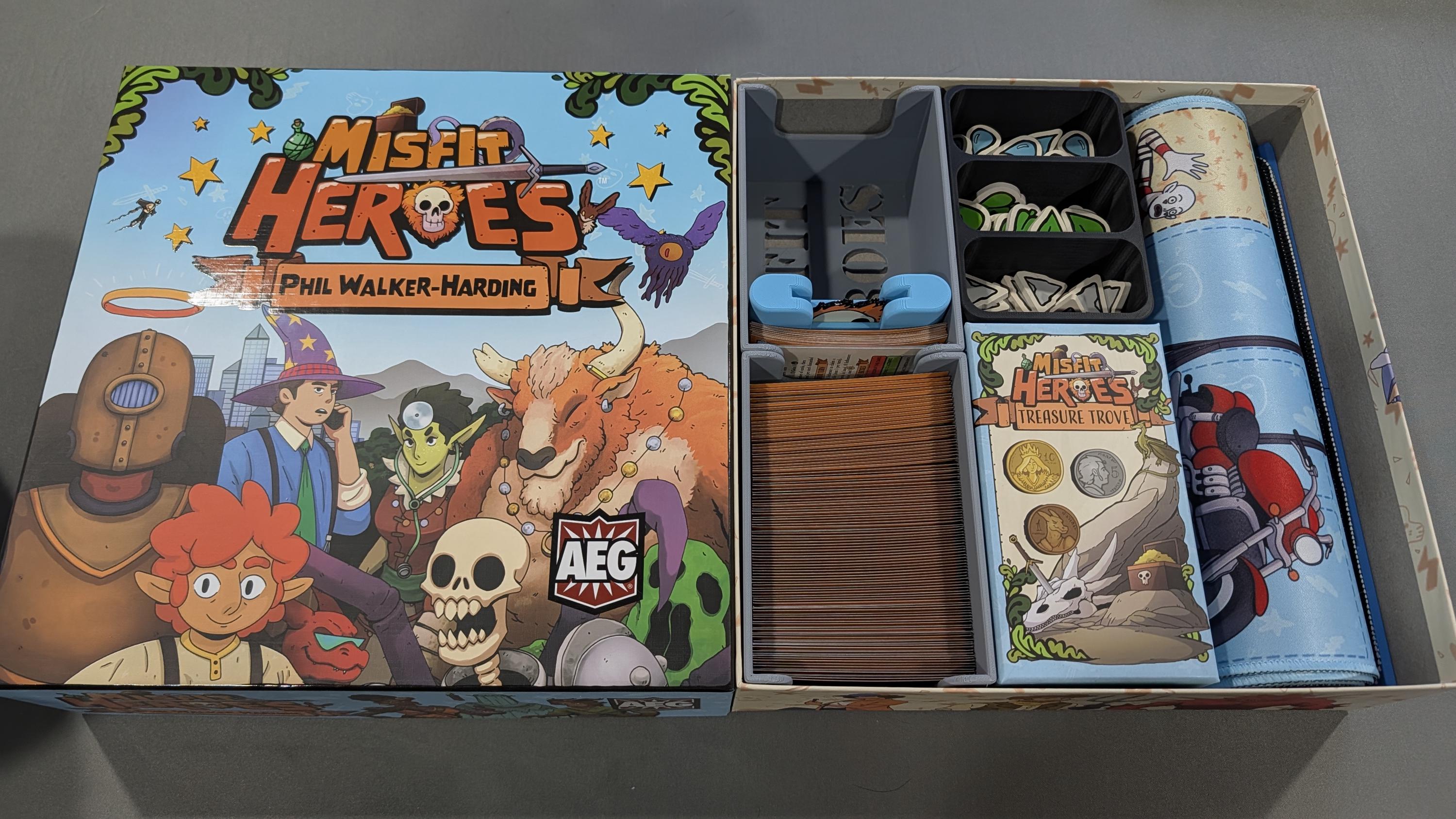Misfit Heroes Board Game Organizer / Insert (etsy image id: 7655233174)