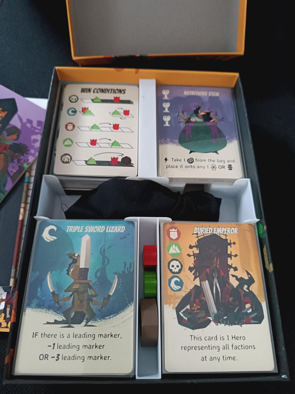 Hidden Leaders + Expansions Board Game Organizer / Insert (etsy image id: 7658324572)