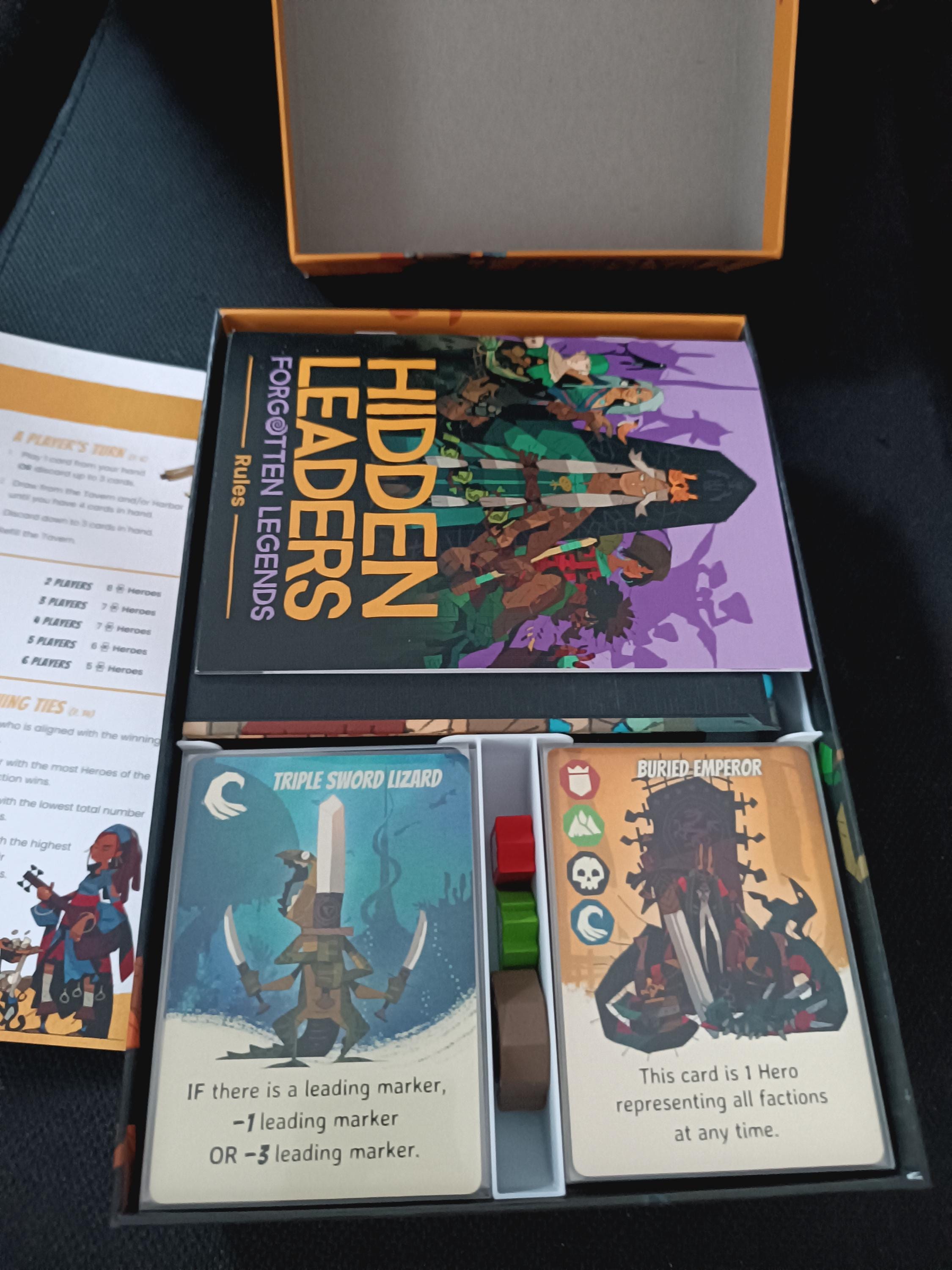 Hidden Leaders + Expansions Board Game Organizer / Insert (etsy image id: 7658324574)