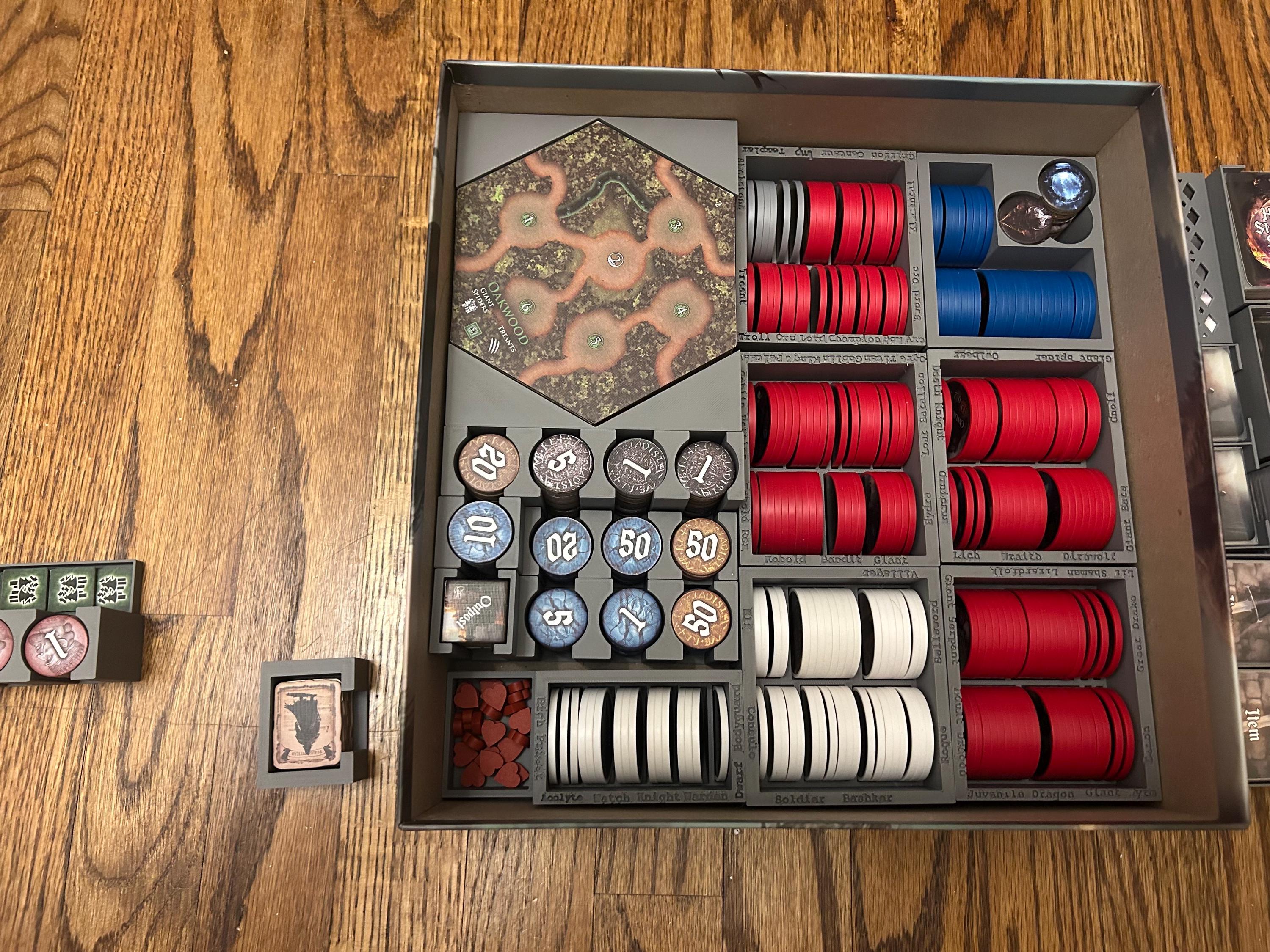 Dragons Down + Expansions Organizer / Insert (etsy image id: 7723549387)