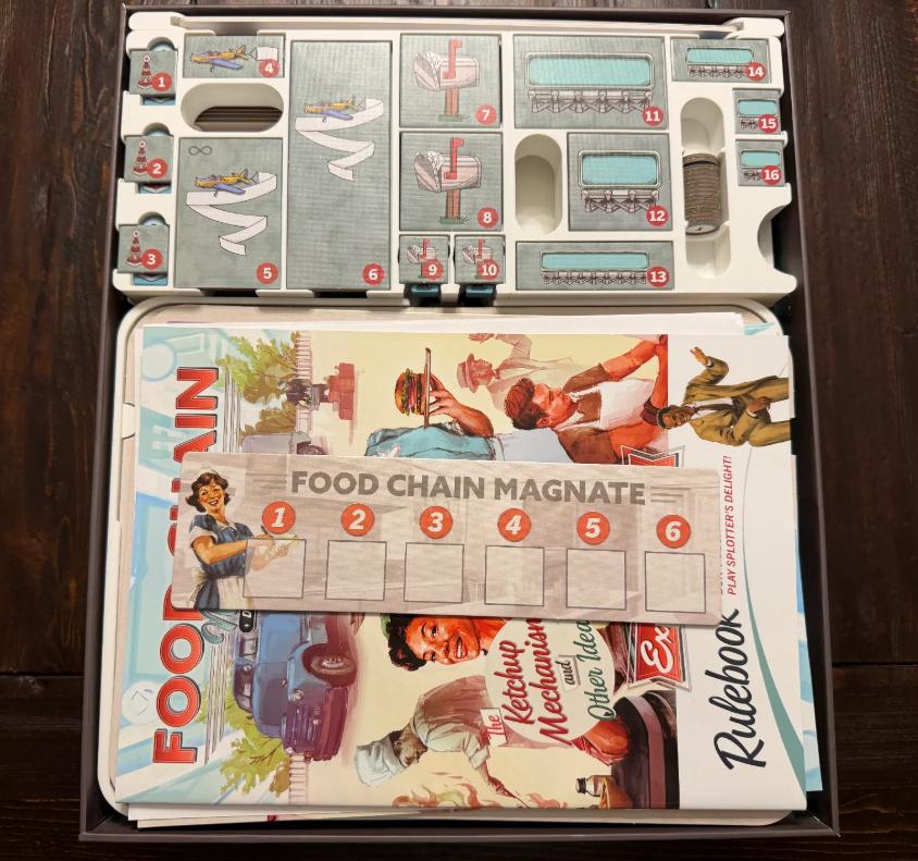 Food Chain Magnate Deluxe Organizer / Insert (etsy image id: 7797760404)