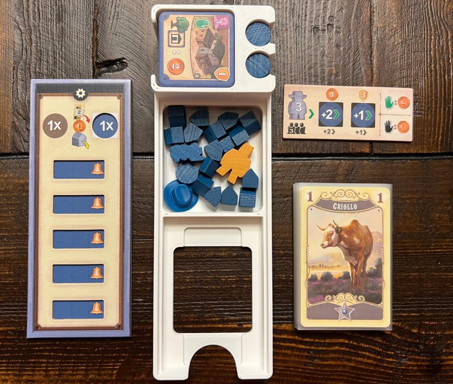 Great Western Trail + Rails to the North Board Game Organizer and Insert (2nd Edition) (etsy image id: 7863328490)