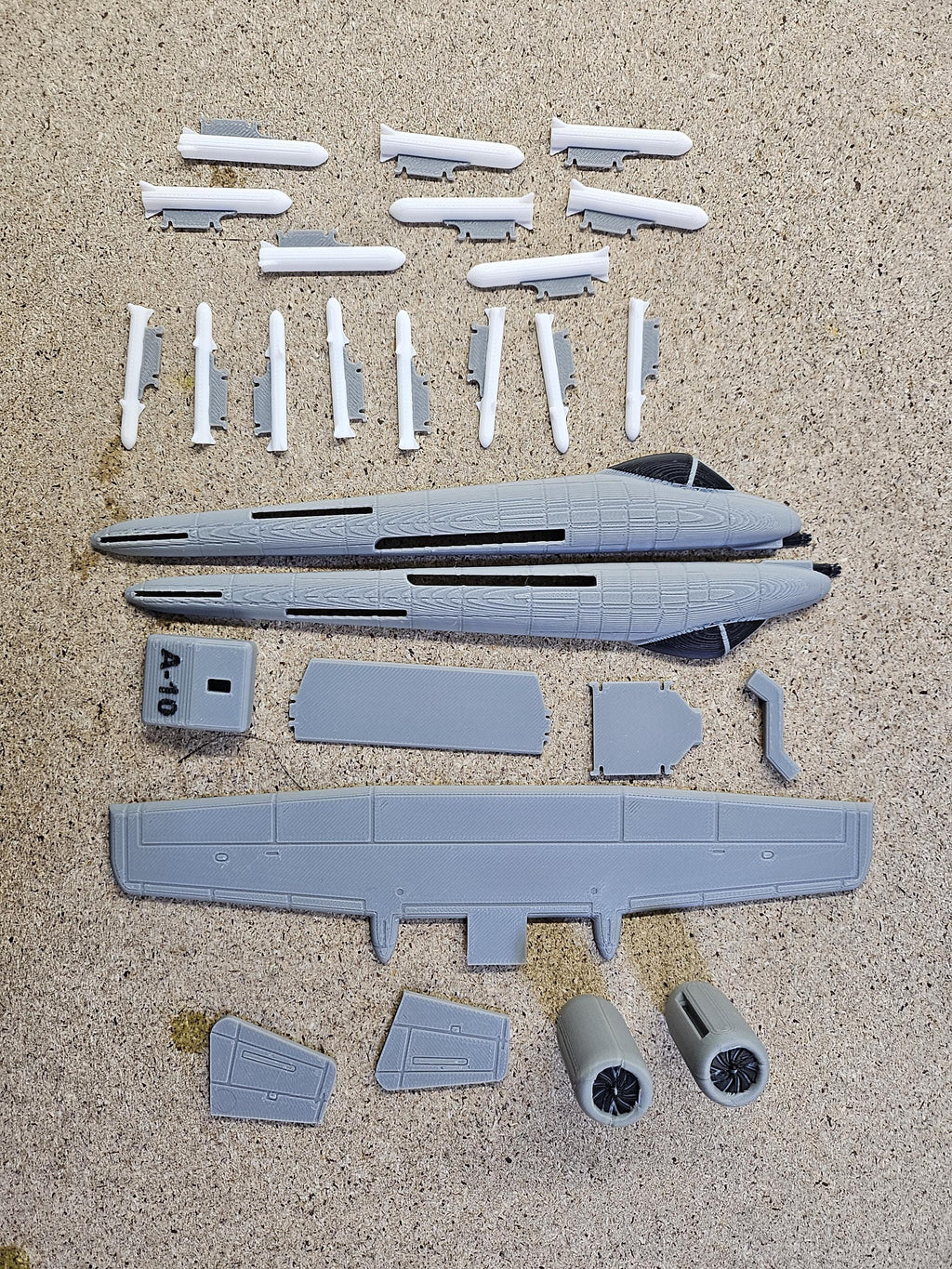 A-10 Warthog Model – 3D Printed Aircraft Display (etsy image id: 7878029744)