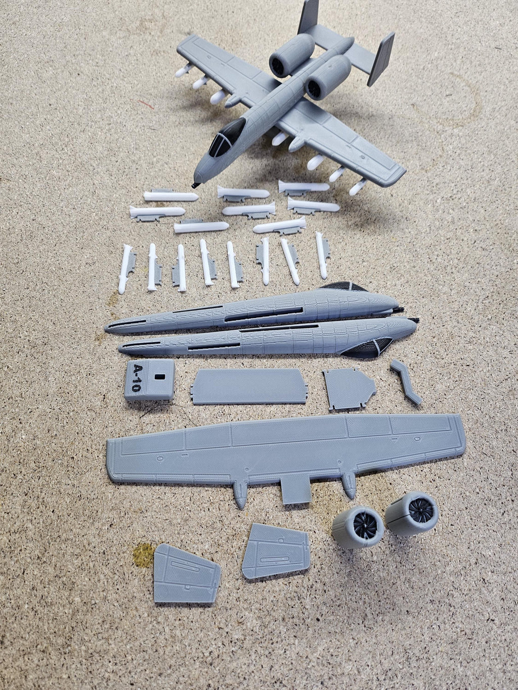 A-10 Warthog Model – 3D Printed Aircraft Display (etsy image id: 7878029764)