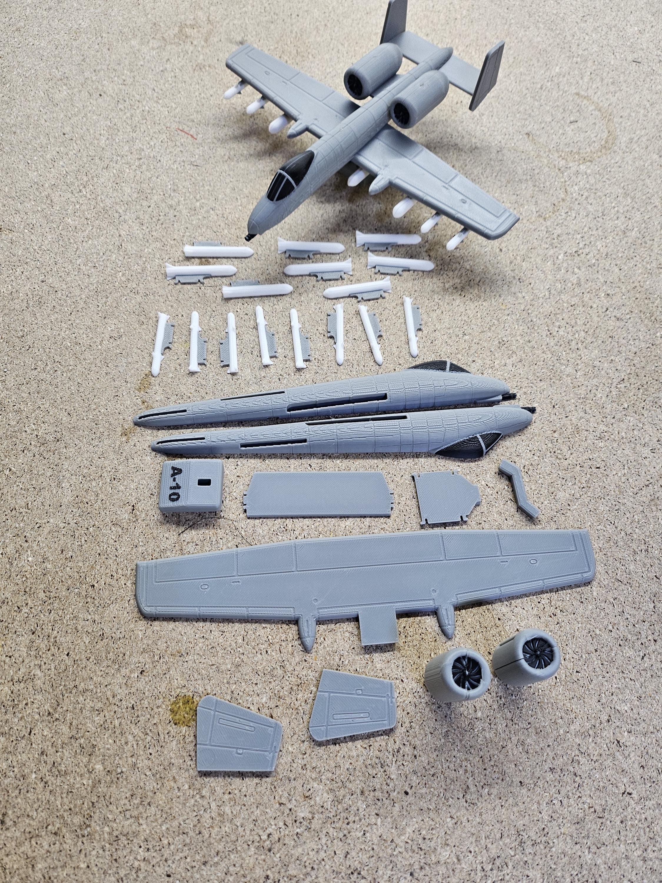 A-10 Warthog Model – 3D Printed Aircraft Display (etsy image id: 7878029764)
