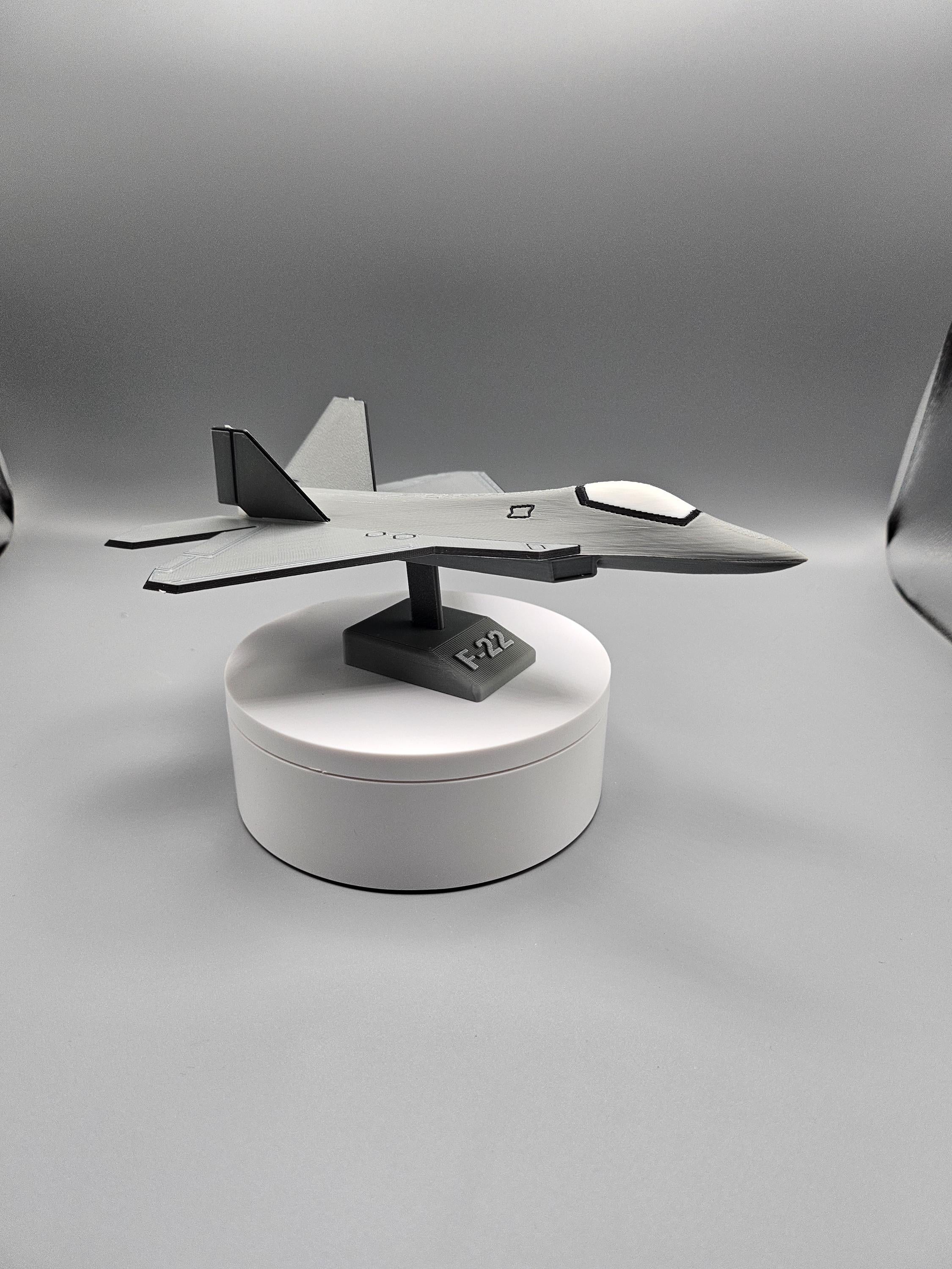 F-22 Raptor Model – 3D Printed Aircraft Display (etsy image id: 7878033746)