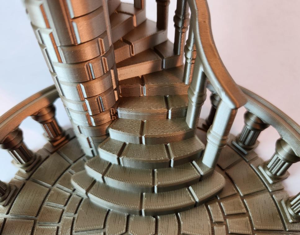 Spiral Staircase Castle Dice Tower - 7" Tall - Perfect for D&D and Board Games (etsy image id: 7883777838)