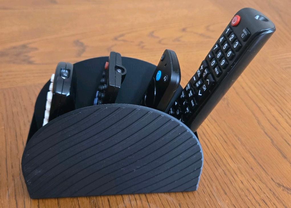Remote Control Holder and Organizer - 22 Color Options! (etsy image id: 7883866450)
