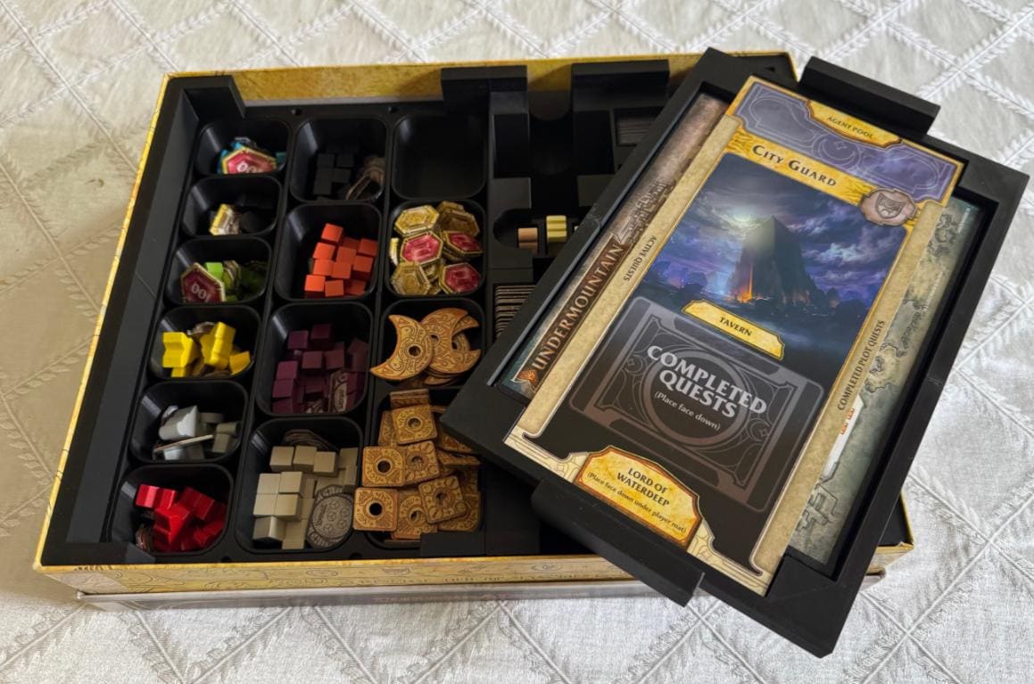 Lords of Waterdeep + Expansion Board Game Organizer and Insert (etsy image id: 7895070978)