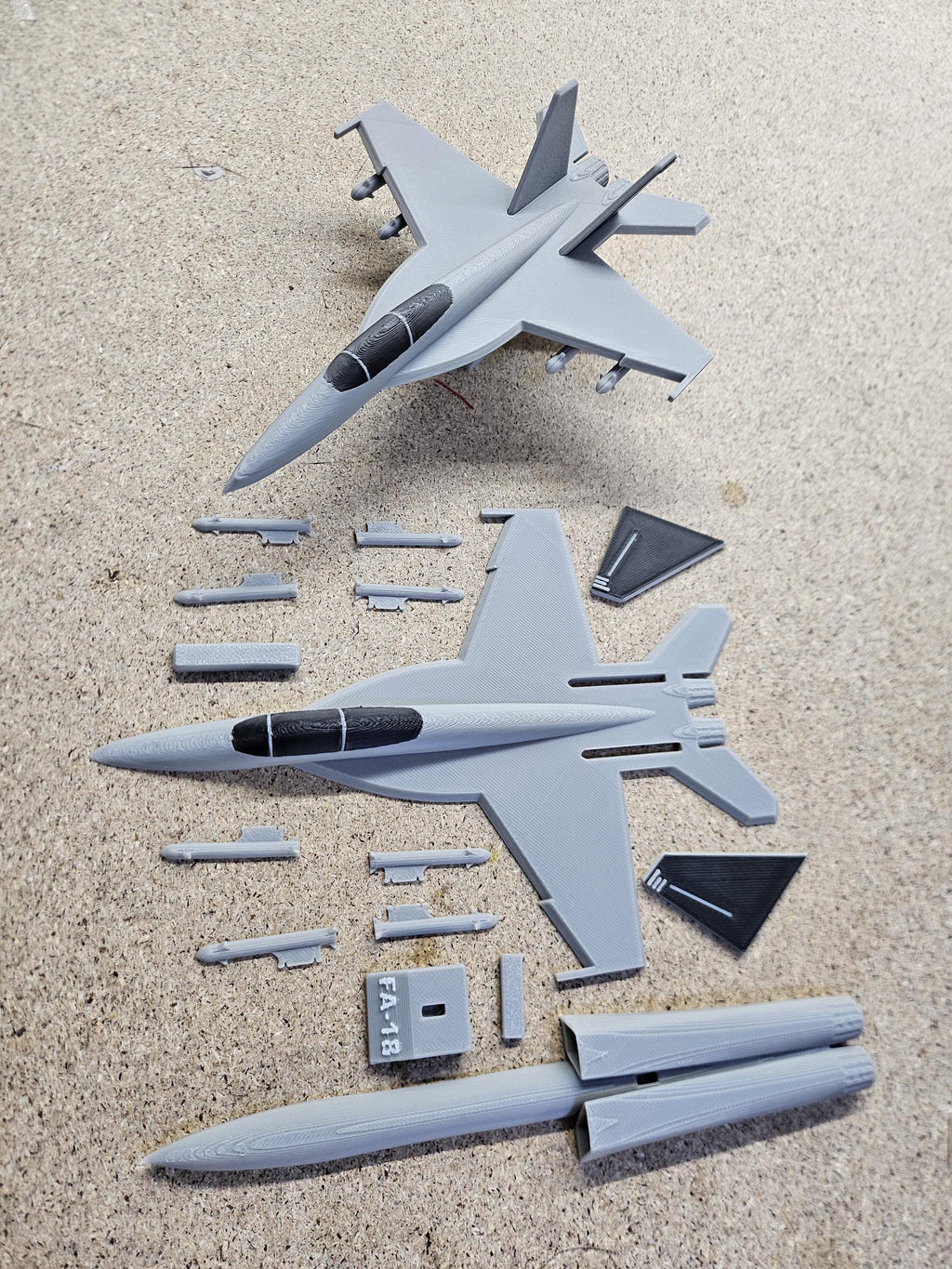 F-18 Hornet Model – 3D Printed Aircraft Display (etsy image id: 7925988245)