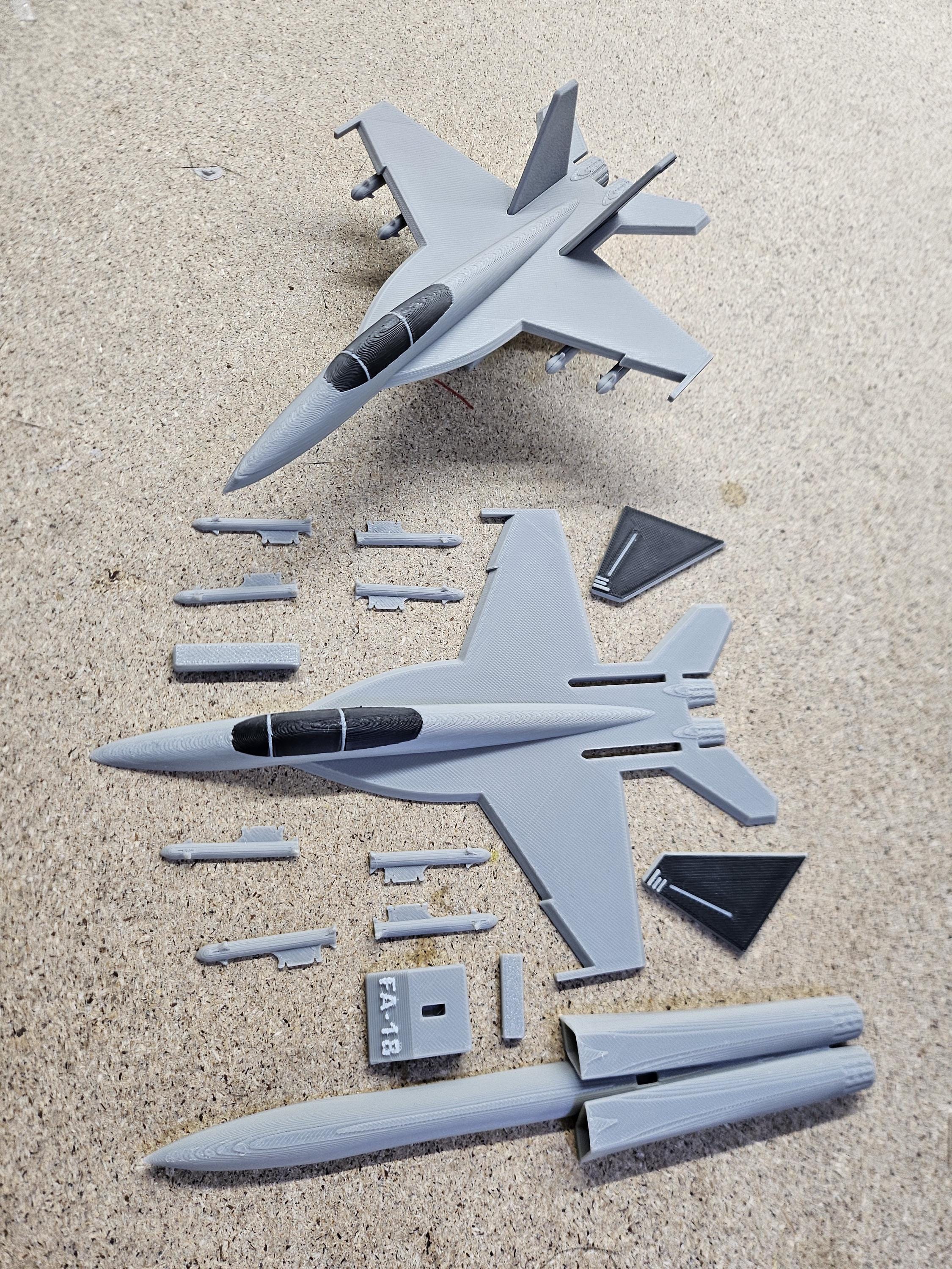 F-18 Hornet Model – 3D Printed Aircraft Display (etsy image id: 7925988245)