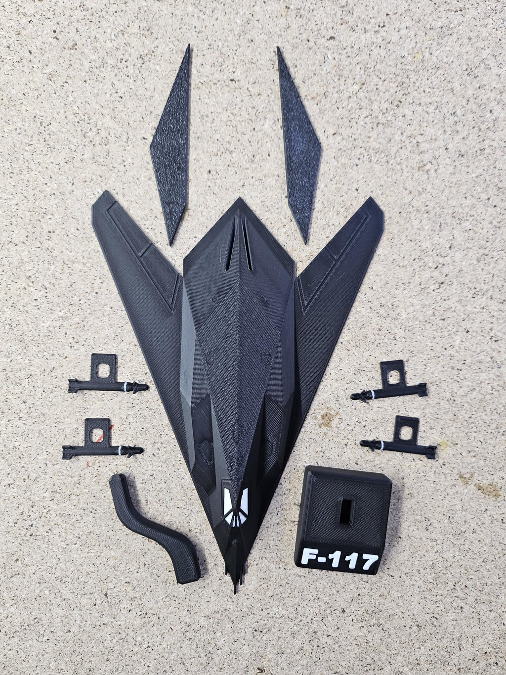 F-117 Nighthawk Model – 3D Printed Aircraft Display (etsy image id: 7925992595)