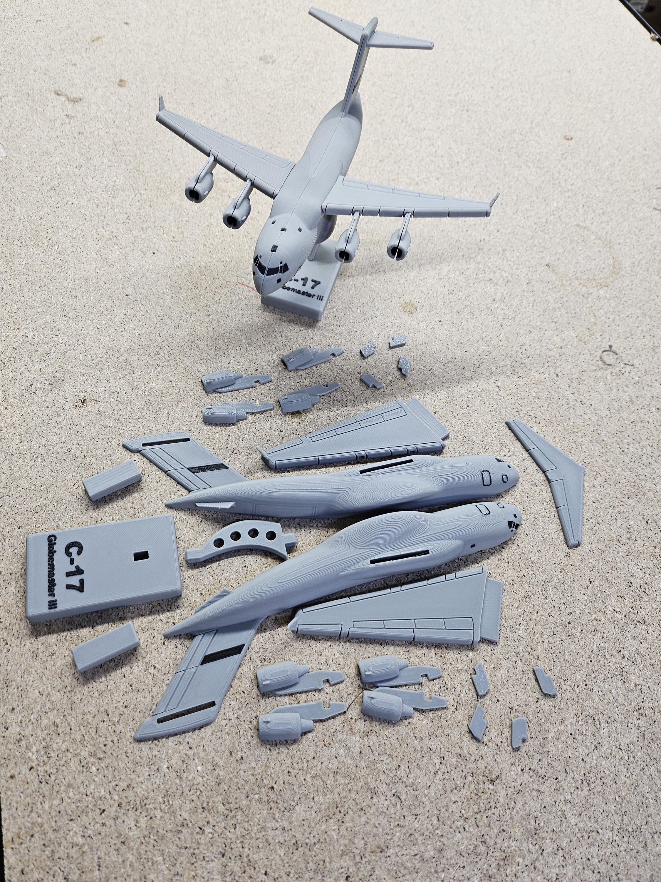 C-17 Globemaster III Model – 3D Printed Aircraft Display (etsy image id: 7926000013)