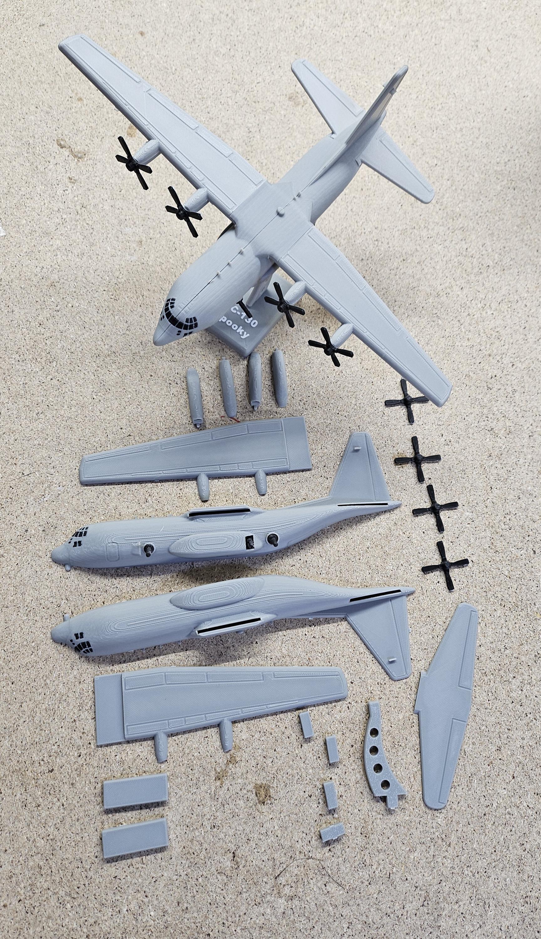 AC-130 Ghostrider Model – 3D Printed Aircraft Display (etsy image id: 7926003037)