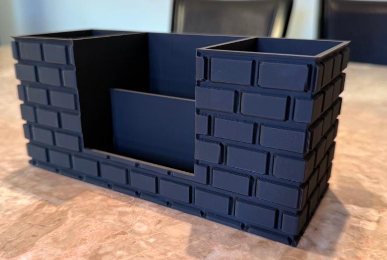 Brick Remote Control Holder and Organizer (etsy image id: 7931805915)
