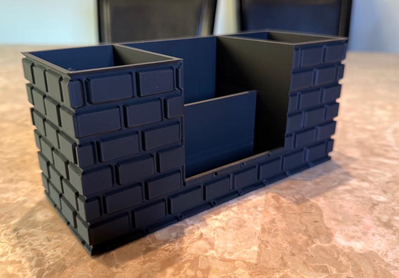 Brick Remote Control Holder and Organizer (etsy image id: 7931805919)