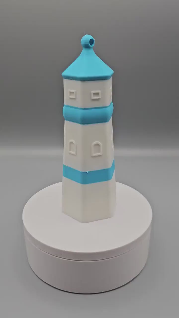 3D Printed Lighthouse: Maritime Beach Decor - Multiple Sizes