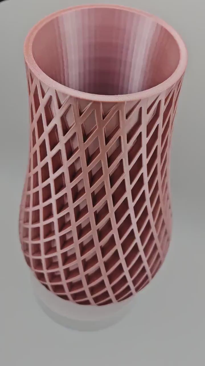 Unique Textured Vase - Multiple Color Options - 3D Printed
