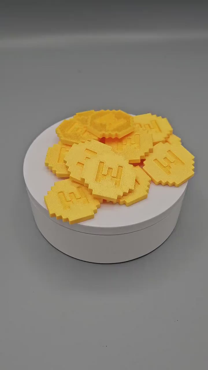 Minecoins / Gold Party Favors & Game Counters